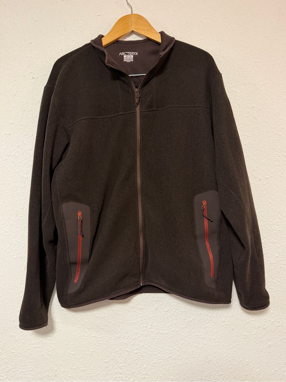 Arc'teryx Men's Brown Full-Zip Fleece Jacket XL